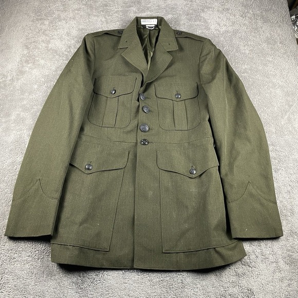 Defense Logistics Agency Other - Defense Logistics Agency Button Up Uniform Jacket Mens‎ 40 R Green